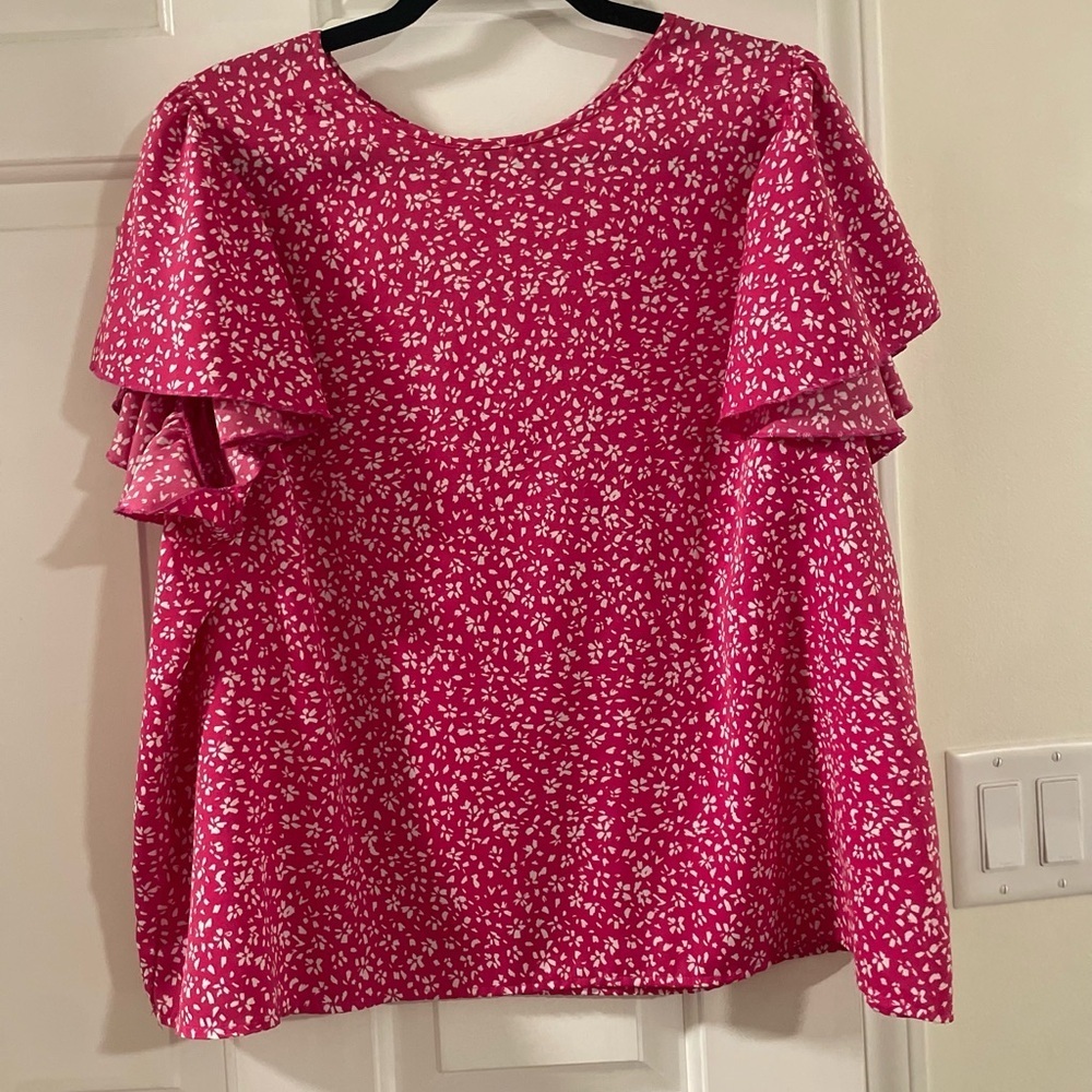 Women's Pink Floral Top - Picture 1 of 6